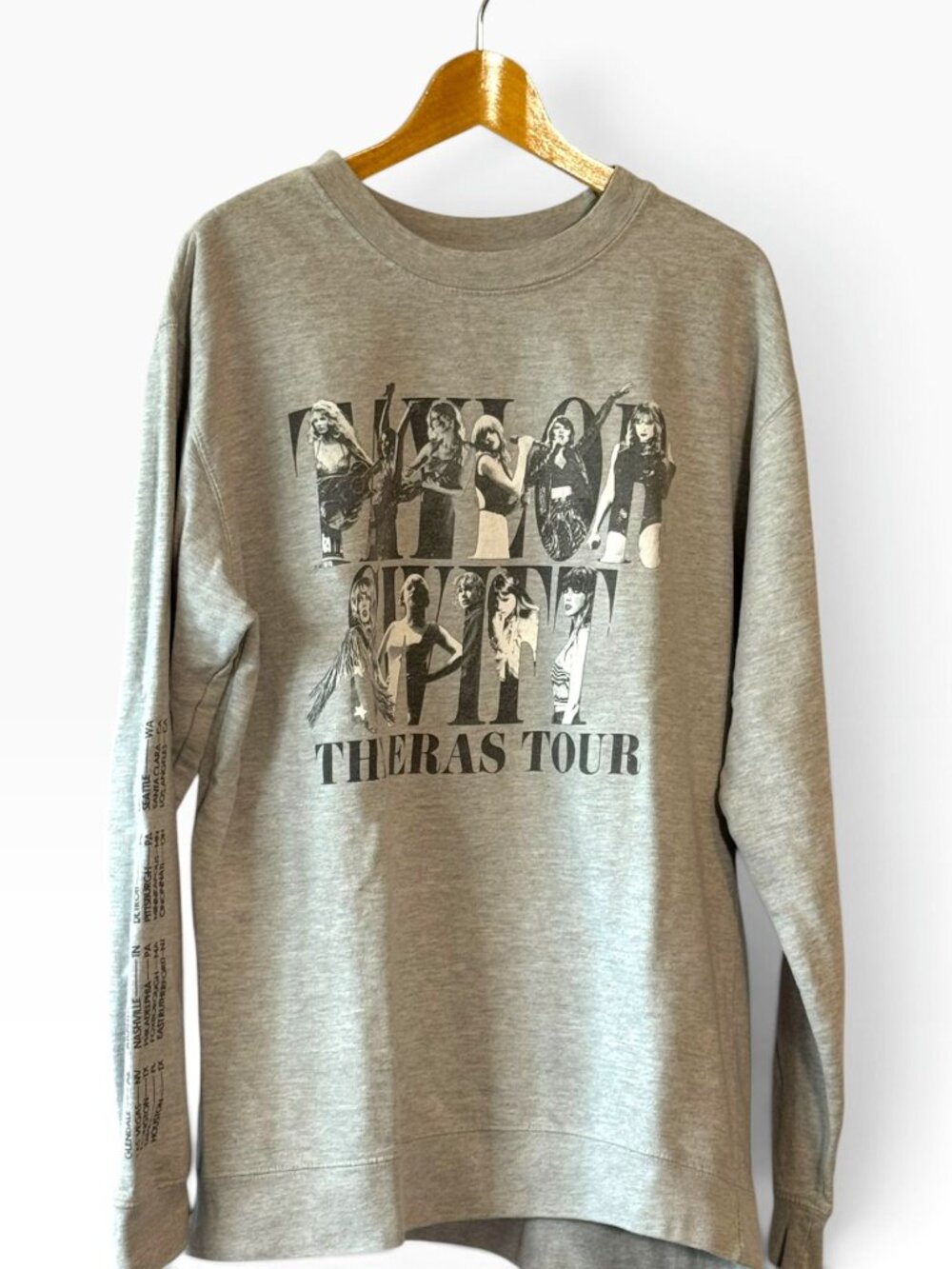 Taylor Swift The Eras Tour Gray Sweatshirt - XL